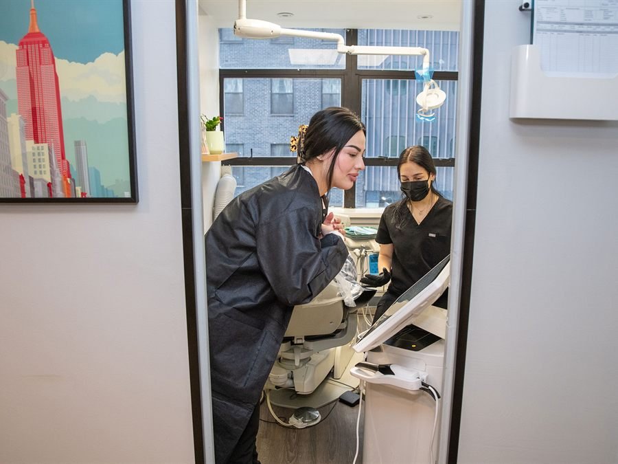 Orthodontic treatment at our East 55th Street office.